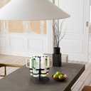 Tumbler Organizer,Ctancifang Rotating Stanley Cup Holder for Cabinet Fits 6 Bottles (40/30 oz), Stanley Organizer with Portable Handle for Kitchen, Camping, Parties,Easy to Grab Cup,Easy to Carry (black)