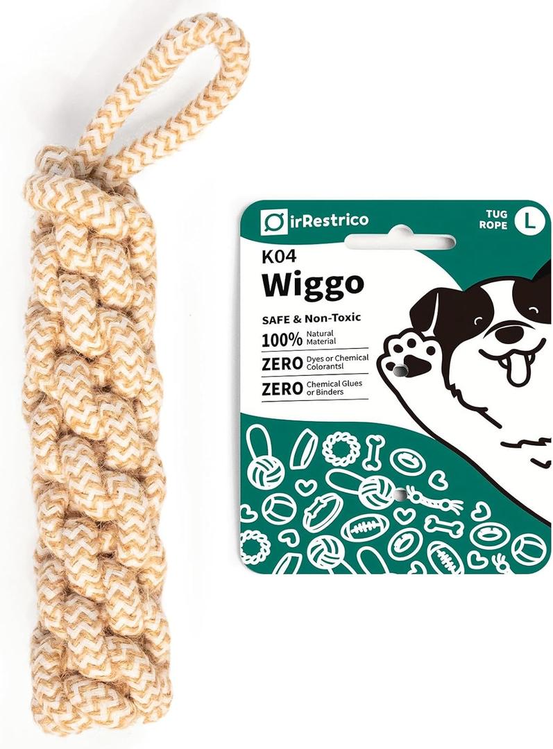 Dog Chew Toys for Aggressive Chewers, Rope Toys for Large Dogs with Dental Benefits, Durable Training Chew Rope, L Size