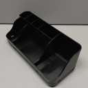 Bathroom Counter Organizer and Storage, 7 Slots Detachable Toothbrush Holders for Bathrooms, Anti-Slip Electric Toothbrush and Toothpaste Holder Countertop Vanity Organizer Accessories for Adults Kids (Black)