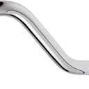 NearMoon J Shaped Shower Extension Arm, Stainless Steel Shower Head Height Extender with Flange, Riser Pipe Design for Cozy Shower Experience, Standard 1/2" Connection (8 Inch, Chrome Finish)