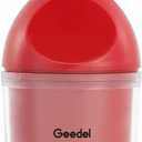 Geedel Food Chopper, Easy to Clean Manual Hand Vegetable Chopper, Dishwasher Safe Slap Onion Cutter for Veggies Onions Garlic Nuts Salads Red