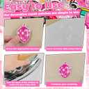 60Pcs Iron on Patches for Girls, Random Pink Assorted Cute Appliques for Clothes, DIY Accessories, Dresses, Hats, Socks, Jeans (Sew On)