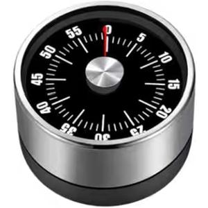Ankuce Digital Kitchen Timer for Cooking, Loud Alarm, Magnetic Back, Black and Silver (Black-t)