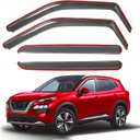 in-Channel Window Rain Guards Fits 2021-2025 Nissan Rogue, Window Visors Rain Guards, Vent Visors Windows Deflectors (Not for Nissan Rogue Sport & Select), 4pcs