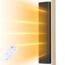 25" Space Heaters For Indoor Use Large Room, Electric Heaters For Indoor Use with Thermostat, Oscillating Room Heaters with Timer, Remote Control, Overheat Protection Tower Heater for Bedroom (Beige)