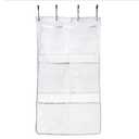 Ciieeo Quick Dry Hanging Bathroom Organizer with Mesh Shower for Toiletries and Accessories Easy to Install Shower Curtain Rod Space Saving Storage