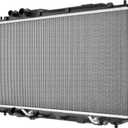 BDFHYK 2923 Aluminum Radiator for Acura CSX 2006-2011, for Honda Civic 2006-2011, CU2923 DPI 2923, 1-Row 16mm Core, Direct Fit Replacement