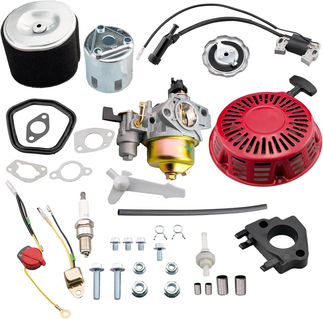 Tapa Recoil Starter Adjustable Carburetor Ignition Coil Tune Up Kit for ...