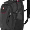 SwissGear Travel Tech Elite Laptop Backpack  Fits Laptops up to 16  ScanSmart TSA-Friendly Backpack with USB Port, Shoe Compartment & Organizer Pockets  Black Dot