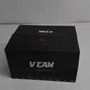 VCAN Cruiser Intricate Butterfly Motorcycle Half Helmet (X-Small, Flat Black Butterfly)