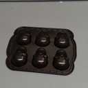 Teenyyou 2 Pcs Halloween Skull Baking Pan 6 Cavities 3D Skull Baking Mold for Pizza Metal Cake Mold Bakeware for Halloween Ice Cupcake Chocolate Pizza Jelly Candy Pudding