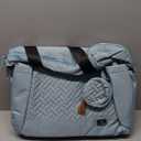 Dikaslon Diaper Bag Tote, Large Travel diaper tote for Mom and Dad, Multifunction baby tote bag for Boys and Girls with Pacifier Case and Changing Pad, Light Blue