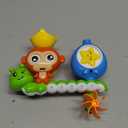 G-WACK Bath Toys for Toddlers Age 1 2 3 Year Old Girl Boy, Preschool New Born Baby Bathtub Water Toys, Durable Interactive Multicolored Infant Toy, Lovely Monkey Caterpillar, 2 Strong Suction Cups