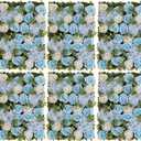 Flower Wall Backdrop 6 Panels 24x16 Inch Dusty Blue