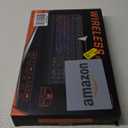 Wireless RGB Gaming Keyboard and Mouse - Rechargeable Backlit,Long Battery Life,Metal Panel Mechanical Feel with Palm Rest,7 Color Gaming Mouse and Mouse Pad for Game and Work