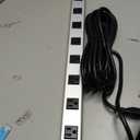 JUNNUJ Metal 8 Outlet Power Strip, Mountable Heavy Duty Power Strip, 1200J Surge Protector Wall Mount Screws Outlet with Switch, Gaming Desk Strips Wide Spaced 15A 125V 1875W, 6 FT 14AWG Power Cord