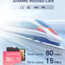 JUANWE 32GB Micro SD Card microSDXC Memory Card, Memory Card, SDHC High-Speed U1 SD Card, 32GB TF Cards for Phone, Dash Cam, Security Camera (Pink)