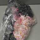 8 Pieces Old Lady Costume for Girls, 100 Days of School Costume for Kids Grandma Wig Granny Dress Cosplay Outifits (11-13 Years, White Cardigan and Pink-white Nightgown)