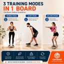 Slant Board for Exercise, 3-in-1 Wooden Calf Stretcher, Rocker Balance Board and 360 Wobble Board, 5 Adjustable  Angles, Anti-Slip Surface, Training Poster Included, Size: Standard