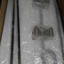 WJShome 12-Light Modern Chandelier, Large Chandeliers for High Ceilings, Farmhouse Foyer Lighting Fixtures, 3 Tier Lantern Pendant Light, Industrial Chandelier for Entryway Staircase, Black & Silver