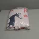 Faincy Duvet Cover Queen Size - White and Red Christmas Tree Elk Deer Snowflake Pattern Printed Reversible Soft Microfiber Comforter Cover - New Year Gifts Modern Bedding Set for Women Men 3 Pcs 90x90