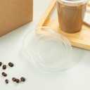 Restaurantware Plastic Cup Lids 100 Pack Fits 12 and 20 oz Cold Cups with Straw Slot Disposable Beverage Drinking Lids for Concession Stands, Bars, Kiosks