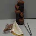 Unique Cascading Basins Ceramic Waterfall Incense Holder, Paired with a Pack of Backflow Incense Cones. (Primary)