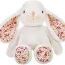 DILLY DUDU White Bunny Rabbit Stuffed Animal Plush Toy Best Gifts 14-Inch