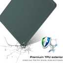 Case for iPad Air 3 Case 2019 with Pencil Holder Ultra Slim Soft TPU Back Cover with Auto Sleep/Wake Full Body Protective Smart Case for iPad Air 3rd Generation 2019/iPad Pro 10.5 2017 (Dark Green)