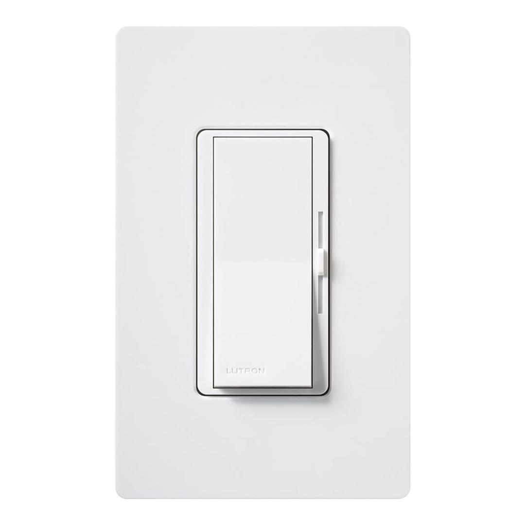 Lutron Diva C.L Dimmer Switch (1 Pack) | for Dimmable LED, Halogen and Incandescent Bulbs, Single Pole or 3 Way | DVCL-153P-WH | White