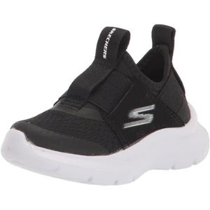 Skechers Boy's Skech Fast Sneaker (5 Toddler, Black/White)