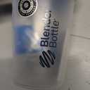 BlenderBottle Classic Loop Top Shaker Bottle, 20-Ounce (Clear| Navy lid)