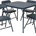 Flash Furniture Mindy Kids Navy 5 Piece Folding Table and Chair Set