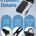 for Samsung Monitor Power Cord DC 14V 4A for Samsung SyncMaster 32” 27" 24" 22" 23" 20" 19" 18" 17" 15” Screen LED LCD TFT Monitor TV Power Supply Cord