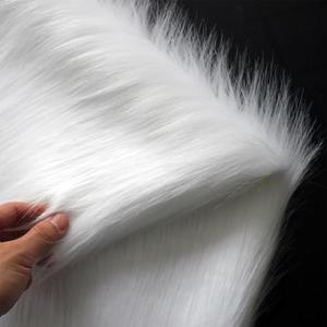 White Long Pile Faux Fur Faux Plush Muffler Scarf Dolls Jewelleries Displaying Backdrop Product Photo Backdrop, Great for Nail Art, Cushion Fluffy (White 0.5M)