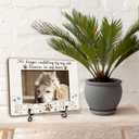 Cat Memorial Picture Frame, Forever In My Heart Photo Frame, Remembrance Gifts For Cat Lover Cat Mom, Loss of Cat Sympathy Decor Gift, Cat Passing Away Gift, Home Office Memorial Frame With Stand -14