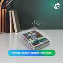 10 Pack Clear Acrylic Card Storage Boxes with Lids 3 1/2" L x 2 1/2" W x 1" H Baseball Card Storage Box, Sports Card Boxes, Magic Card Storage Box and Playing Card Case Made in USA