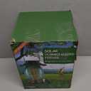 Solar Hummingbird Feeder - 49 fl.oz Hand Blown Glass Color Changing - 7 Feeding Ports with Perch - Never Leak - Perfect Hummingbird Feeder for Outdoors Hanging (Blue)