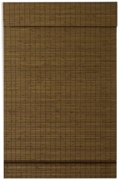 Radiance Cordless Bamboo Roman Shades for Windows - Custom Cut-to-Width Flatweave Bamboo Blinds - Cape Cod Window Shades with Valance - Maple - 39 Inch Width x 64 Inch Length (2216214E)
