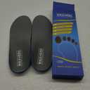 Plantar Fasciitis Feet Insoles Arch Supports Orthotics Inserts Relieve Flat Feet, High Arch (Mens 10-10 1/2 | Womens 12-12 1/2) (Gray)