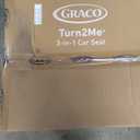 Graco Turn2Me 3-in-1 Rotating Convertible Car Seat, Brighton, Rear-Facing Rotation, Forward-Facing Mode, Highback Booster Up to 100 lbs, Adjustable Headrest & Harness, Steel Reinforced Frame