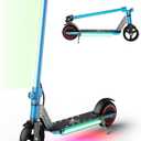 Classic Foldable Electric Scooter for Kids, Bright Front Lights, Shining Pedal Lights, LED Display, Dual Brakes 150W Motor Kids Electric Scooter, UL2272 Certified
