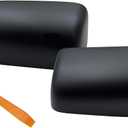 Mirror Cover Cap Compatible with 2008-2016 Ford F250 F350 Super Duty Towing Mirror Texture Black