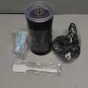 CookSwift Milk Frother, 4-in-1 Milk Steamer and Frother, 8.1oz/ 240ml Automatic Warm and Cold Foam Maker, Auto Shut-Off Frother for Coffee, Latte, Cappuccino, Macchiato(Classic Black)