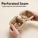 ZOOFOX 100 Pack Disposable Drink Carriers, 2-Cup Perforated Pulp Fiber Cup Holder for Hot and Cold Drinks, to Go Coffee Trays for Car Food Delivery, Restaurants, Cafes and Coffee Shops