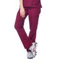 Dagacci Medical Uniform Women and Men Unisex Medical Scrubs Pants X-Small Burgundy