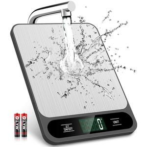 Mik-Nana Food Scale, 10kg/22lb Digital Kitchen Scale Weight Grams and Ounces for Baking Cooking Coffee Package Postage, 6 Units with Tare Function, LCD Display, Easy Clean Stainless Steel