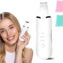 3 Mode Blackhead Remover Tools - Skin Scrubber Face Spatula Blackhead Remover for Deep Cleansing, Waterproof Rechargeable Facial Skincare Device (White)