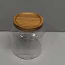 1PC Glass Storage Jars with Airtight Lids, 54 fl oz (1600ml) coffee container with Wooden Lid, Glass Pantry Canister for Beans, Rice, Sugar and etc