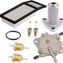 HIFROM 72368G01 Air Filter 26591G01 Oil Filter 72084-G01 Fuel Filter 72021-G01 Fuel Pump Spark Plug Kit Replacement for EZGO TXT, Medalist 4 Cycle 295cc / 350cc Golf Cart 1994-2003 Replacement Parts